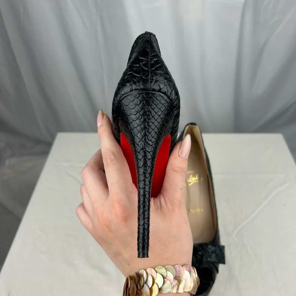 Christian Louboutin Black Stiletto Heels - Picture 4 of 5